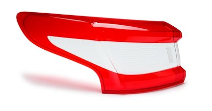 Tofargede plastdeler